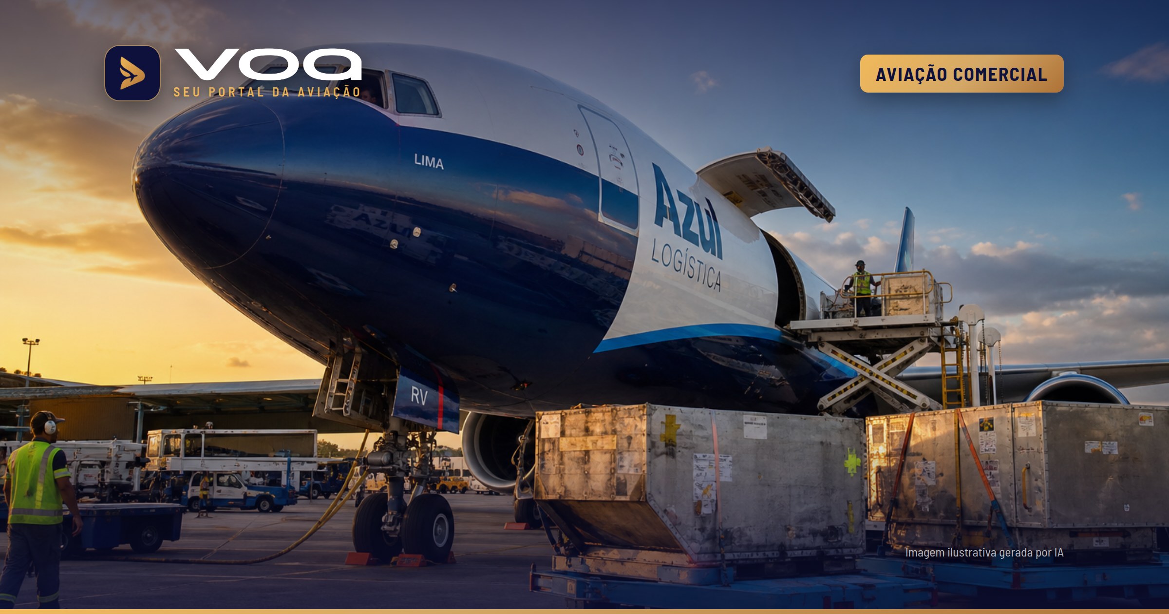 Azul Logística inaugura voos de carga para Lima, no Peru