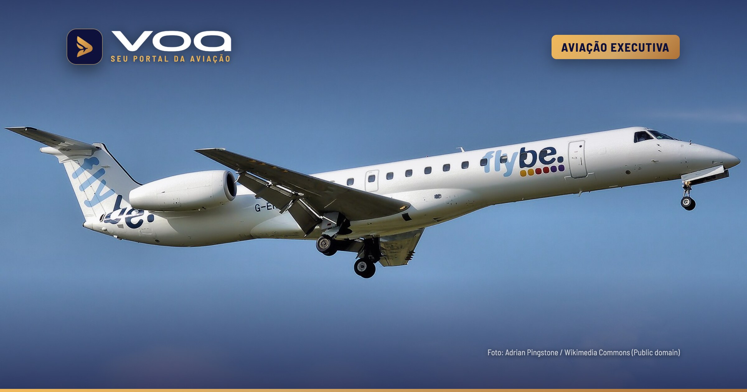 ERJ-145 que já voou na Ucrânia entra na frota interna da Embraer