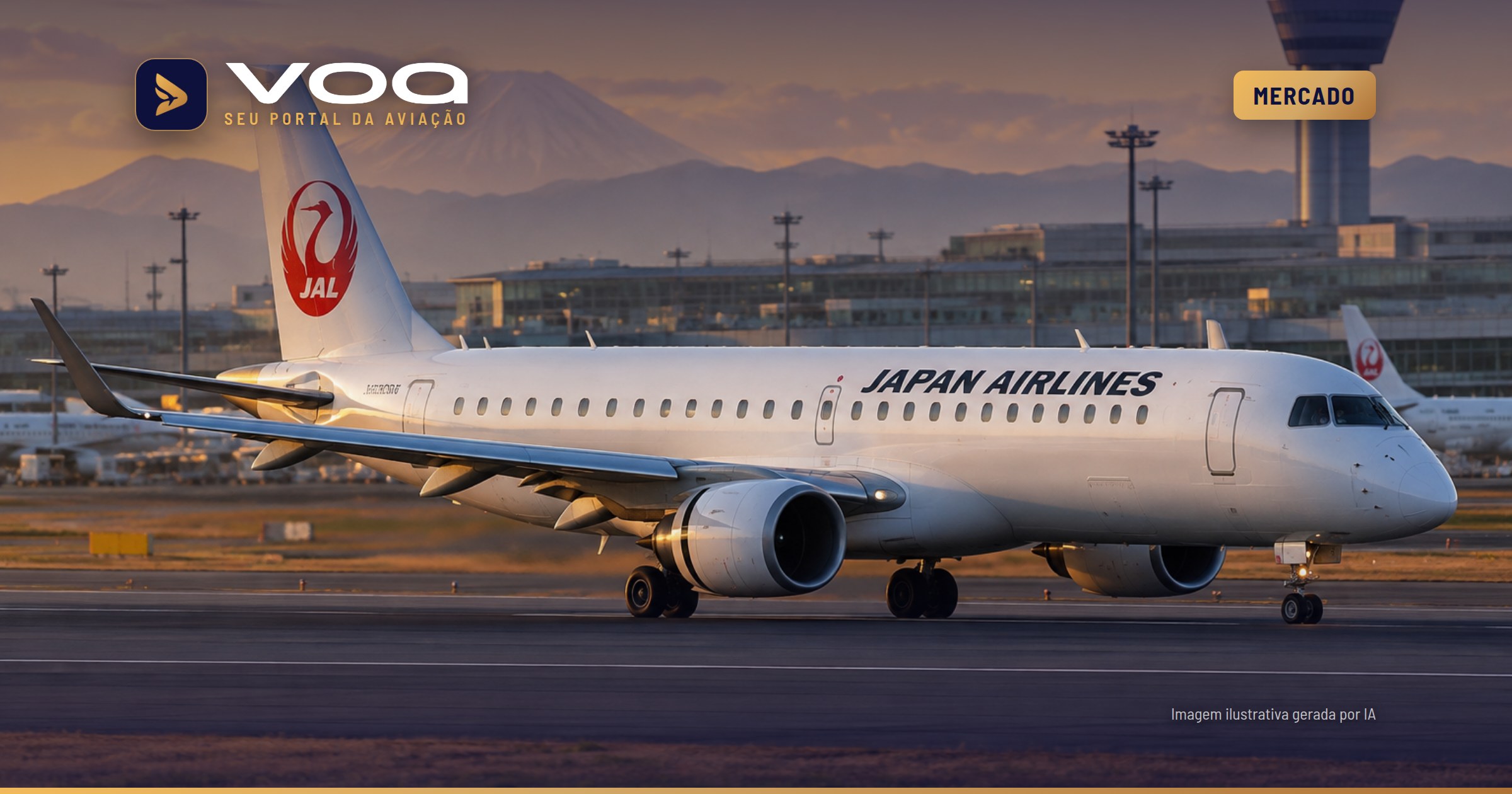 Japan Airlines avalia comprar 20 jatos da Embraer, e não da Airbus