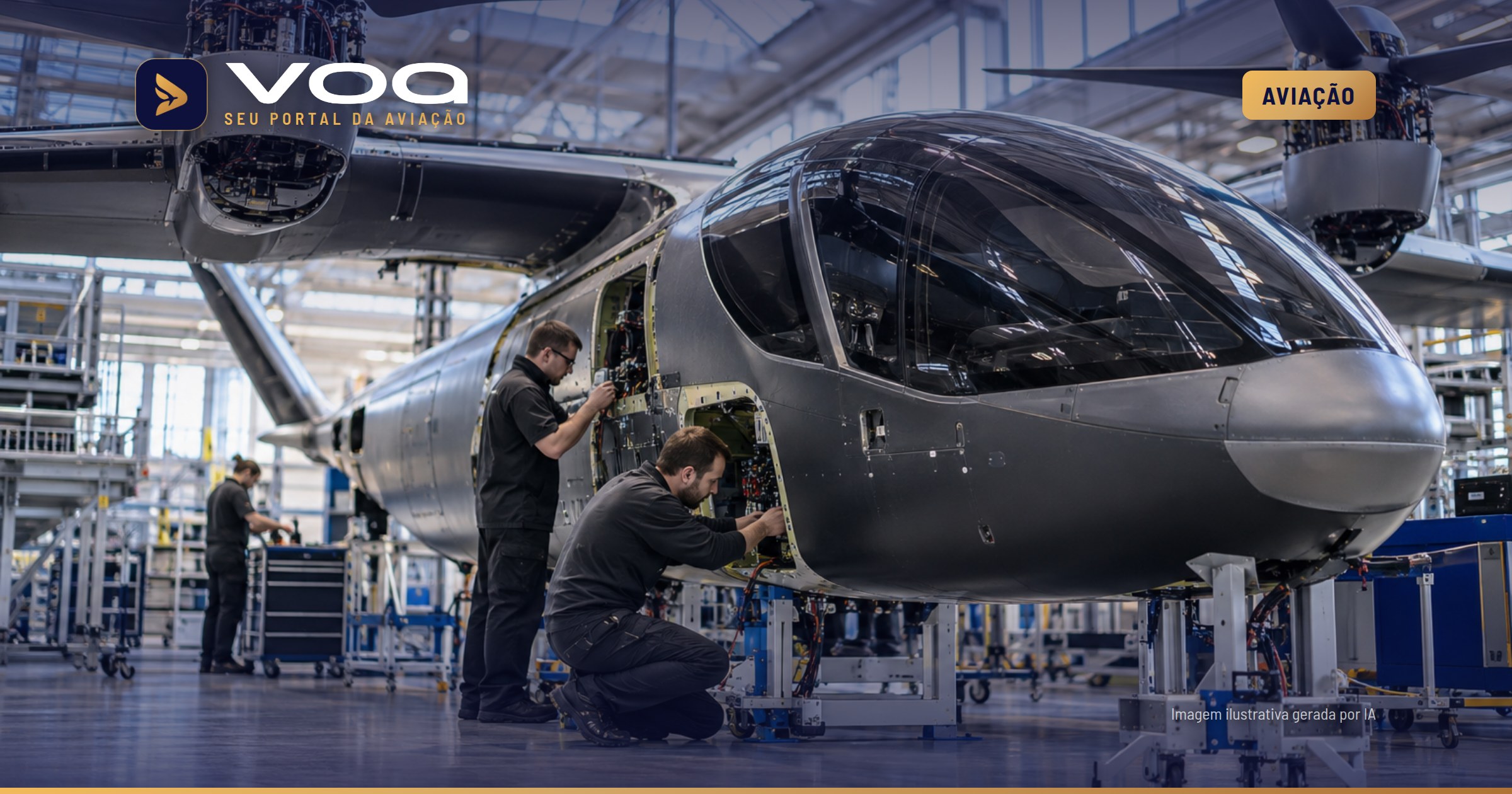 Vertical prepara montagem de 37 eVTOLs Valo por ano na Inglaterra