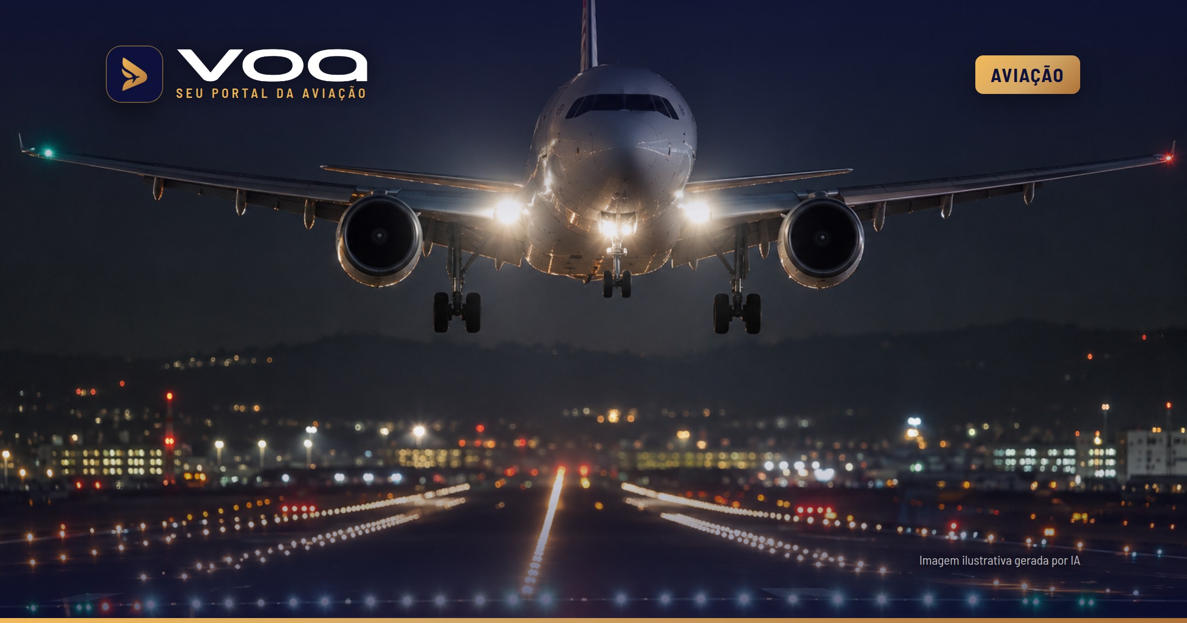 Cinco aeroportos onde a noite muda a leitura da aproximação