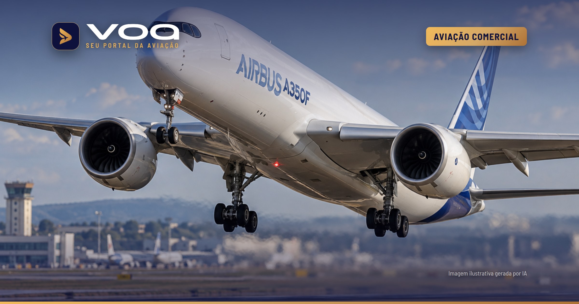 Airbus faz voo inaugural do cargueiro A350F, que já soma 115 pedidos