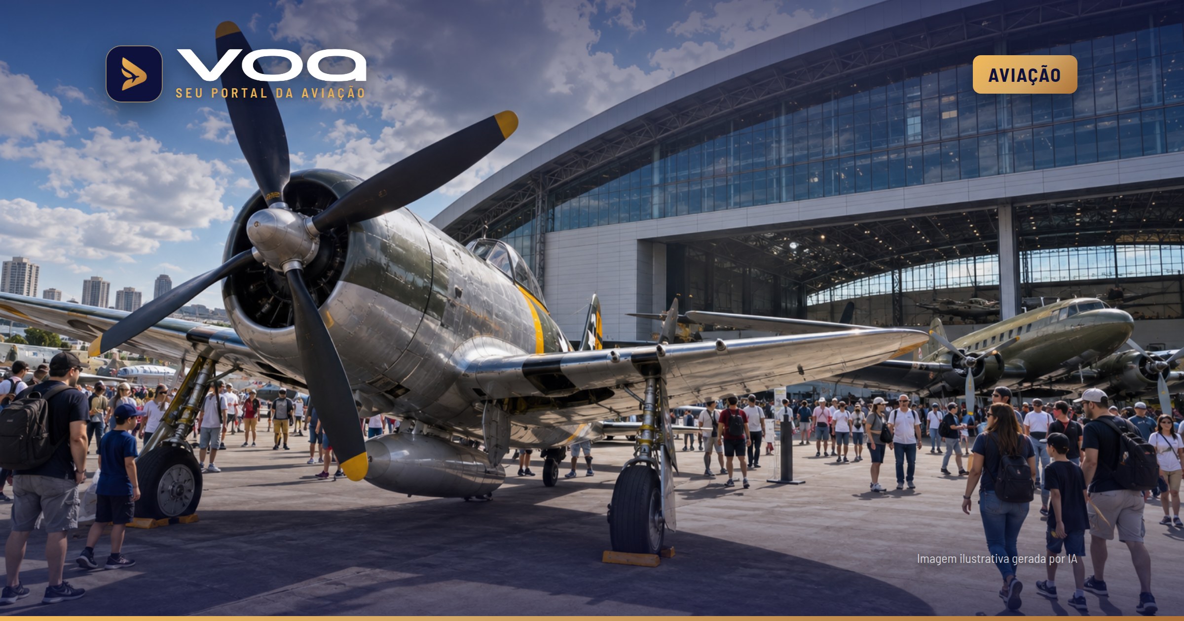 Domingo Aéreo reúne 300 mil e abre novo hangar de museu em São Paulo