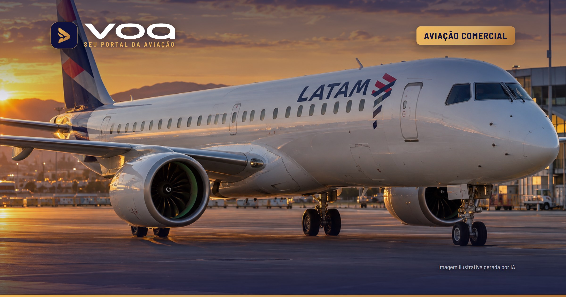 LATAM recebe primeiro jato E195-E2 e mira 67 cidades até 2027