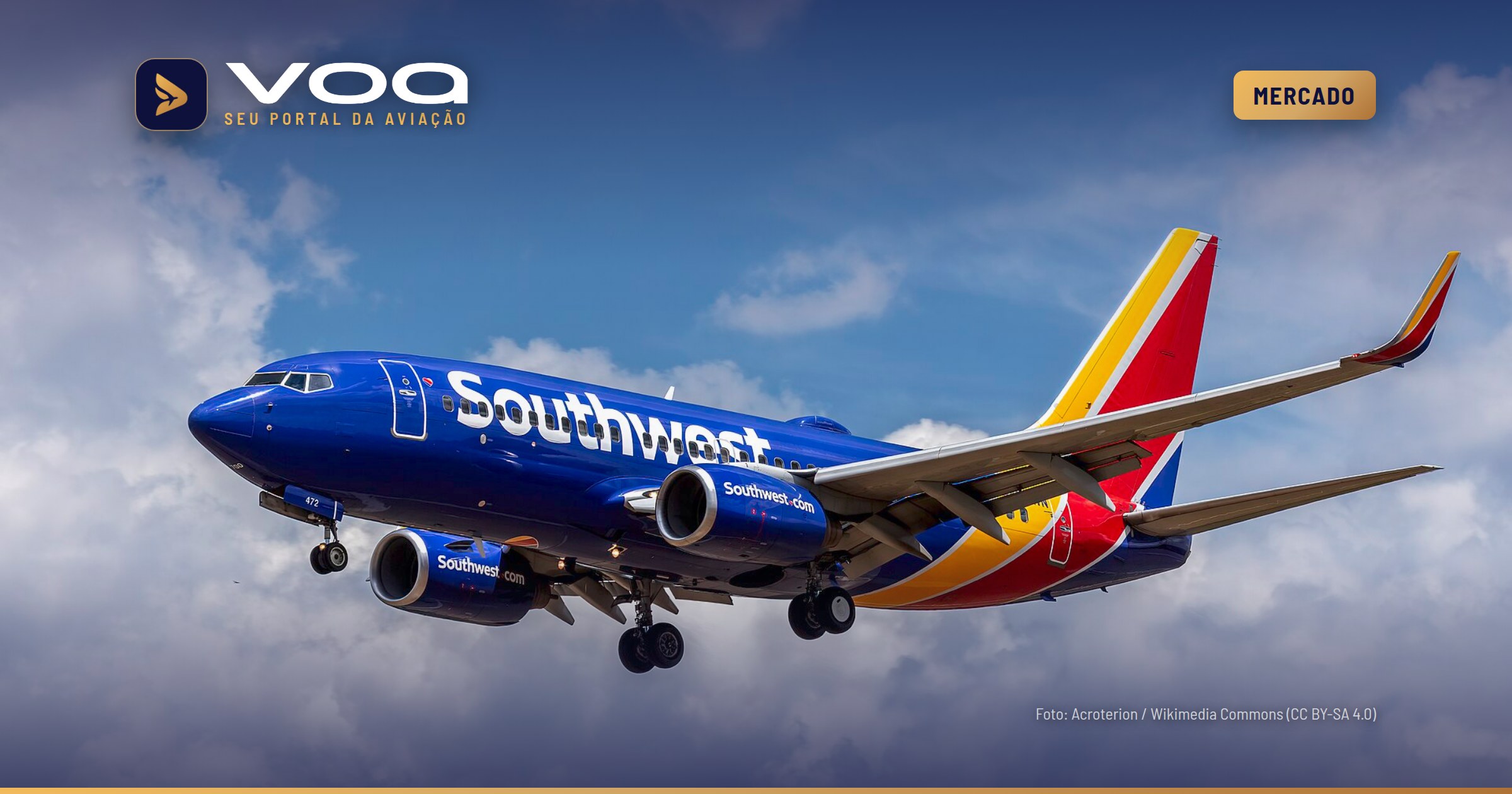 Capitães de Boeing 737 da Southwest podem passar de US$ 450 mil