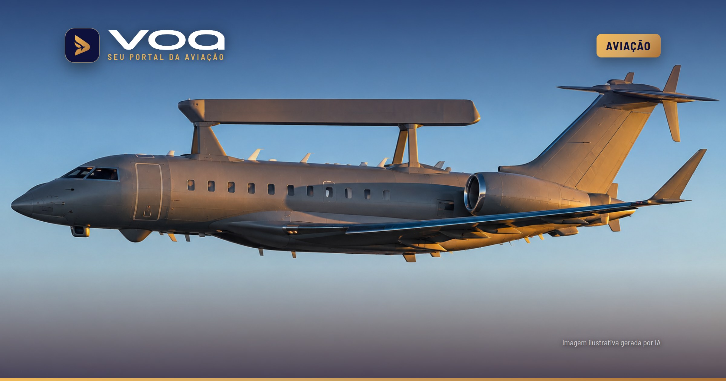 Canadá escolhe GlobalEye e aposta em jato Bombardier para radar militar