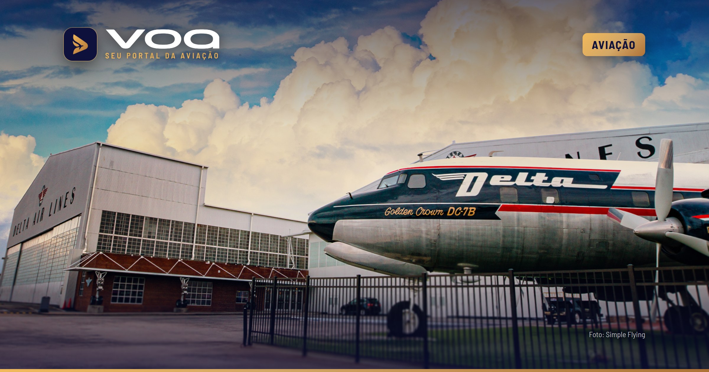Cinco aviões que ajudam a contar os 100 anos da Delta