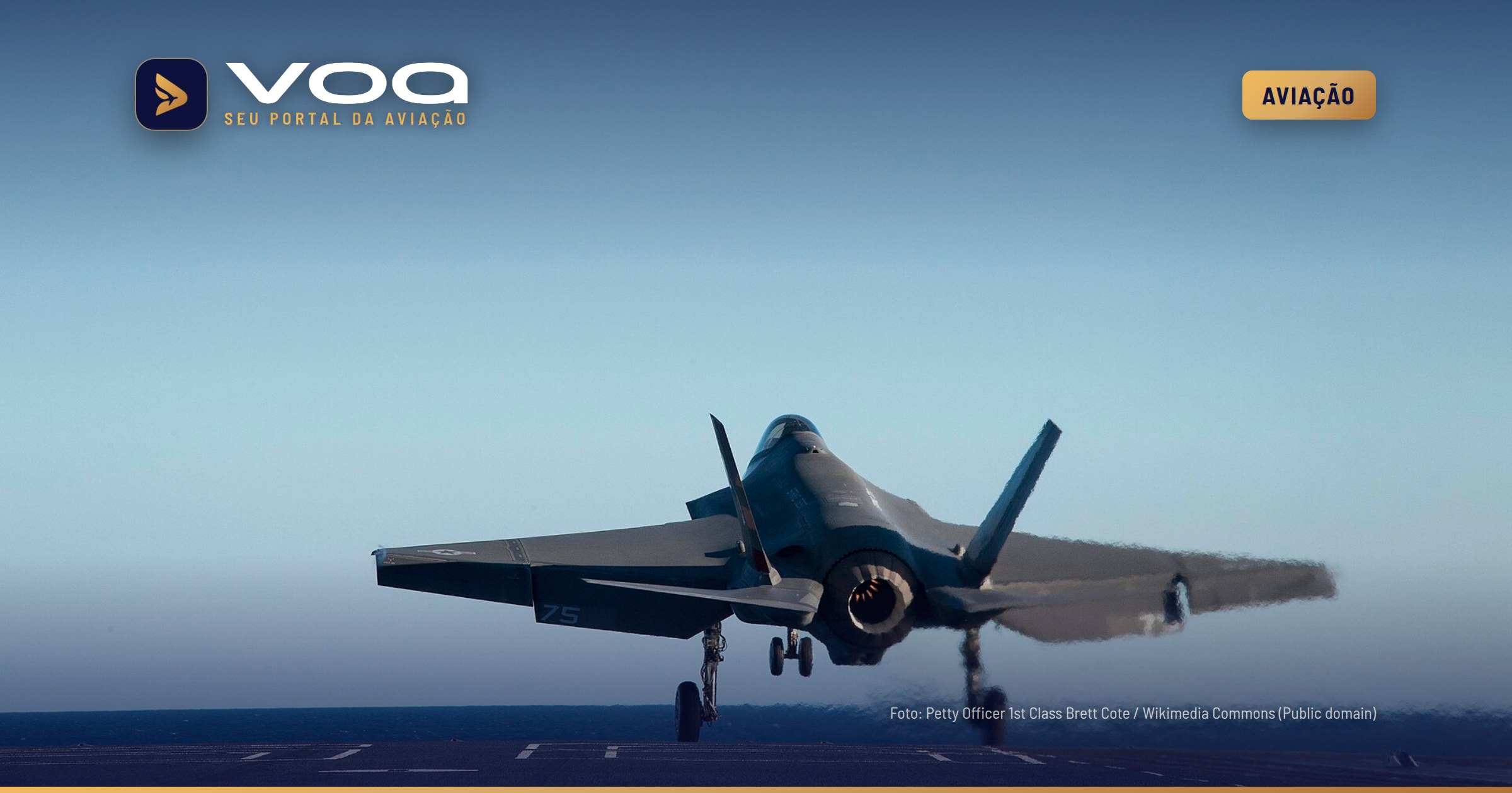 F-35C pousa pela primeira vez no futuro USS John F. Kennedy