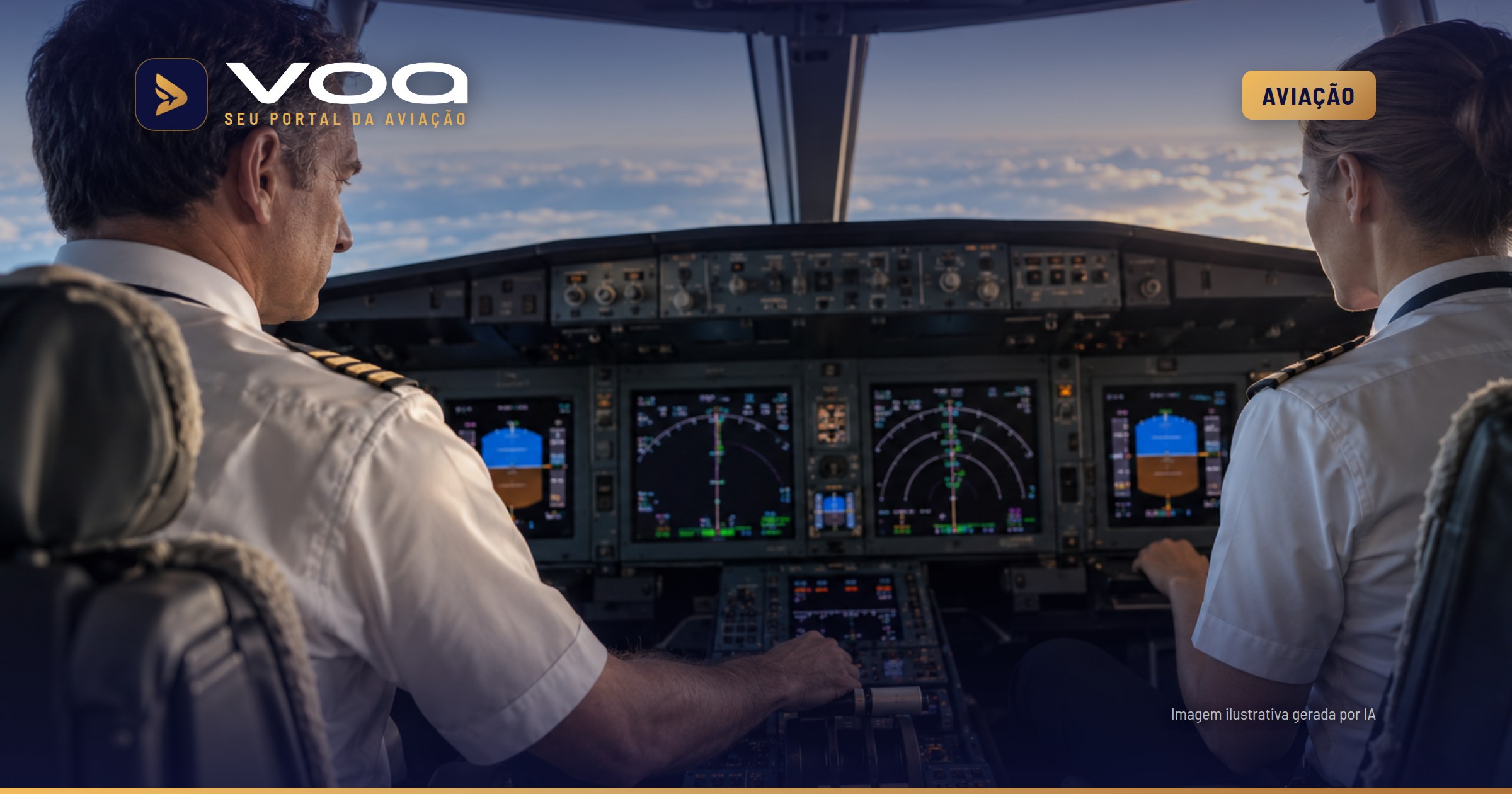 Pilotos seguem trabalhando quando o automático assume o cruzeiro