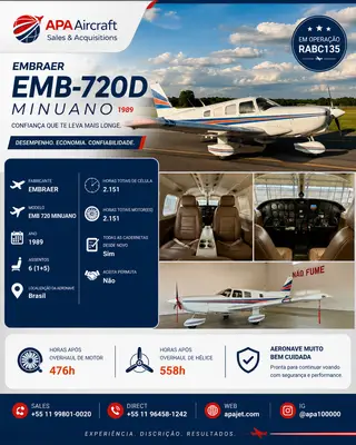 Embraer Minuano EMB-720D 1989 — miniatura 8